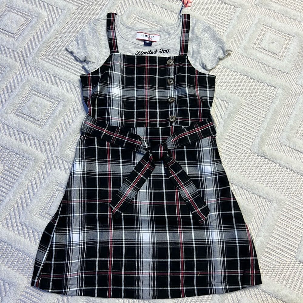 LIMITED TOO - Overall Dress with Separate Shirt